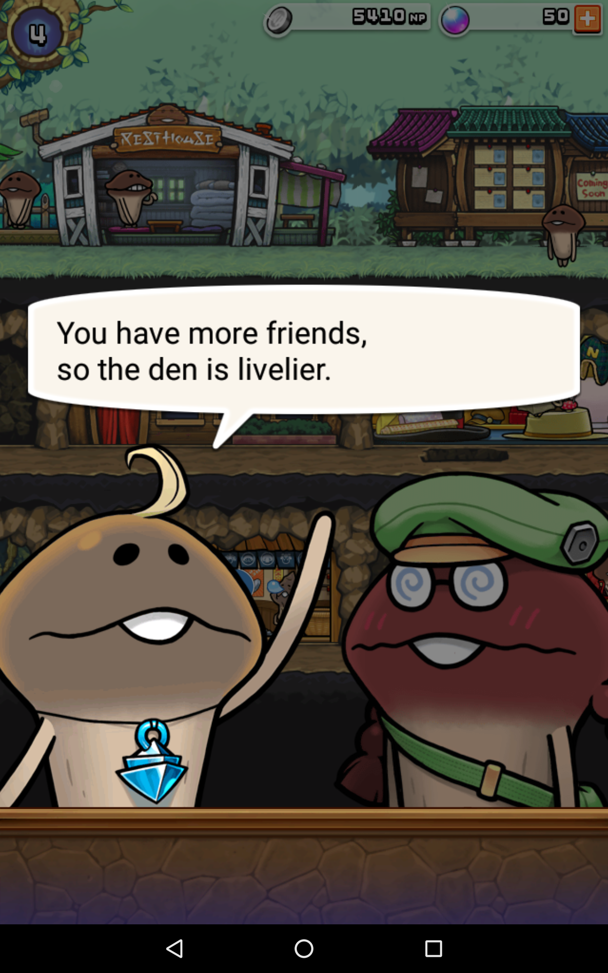 Captura de Tela do Jogo Funghi's Den