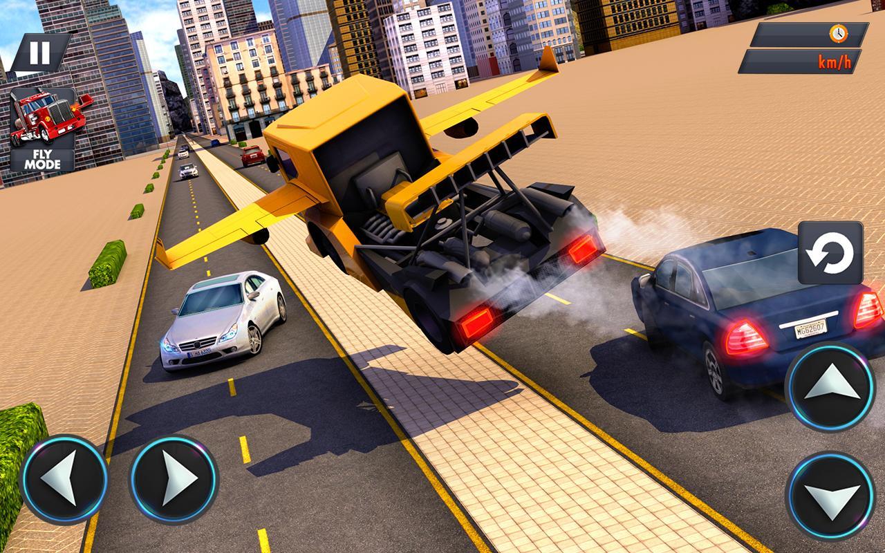 Modern Flying Truck Sim 3D Game Screenshot