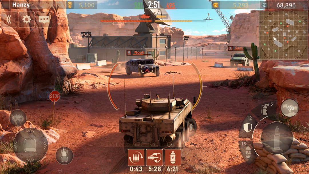 메탈포스: 탱크 전쟁 온라인 게임 PvP 게임 스크린 샷