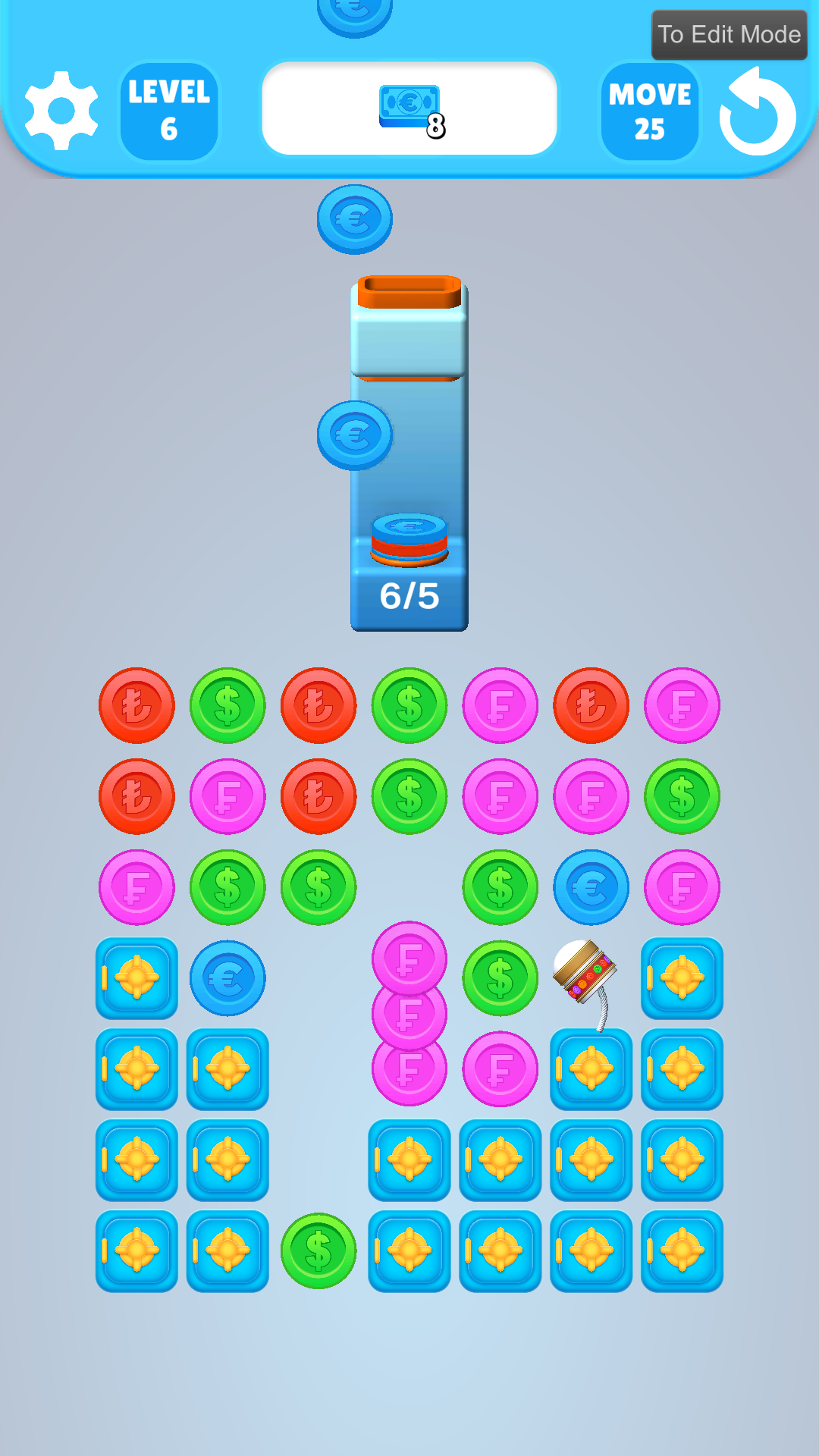 Coin Cascade Game Screenshot