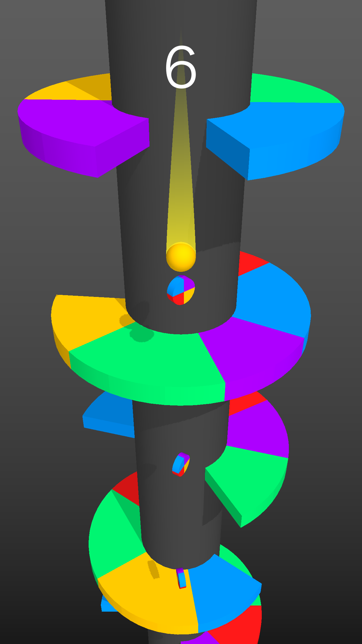 Screenshot of Color Ball Bounce : Helix Tower