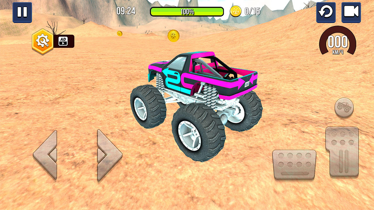 Captura de Tela do Jogo Monster Truck Desert Abu Dhabi