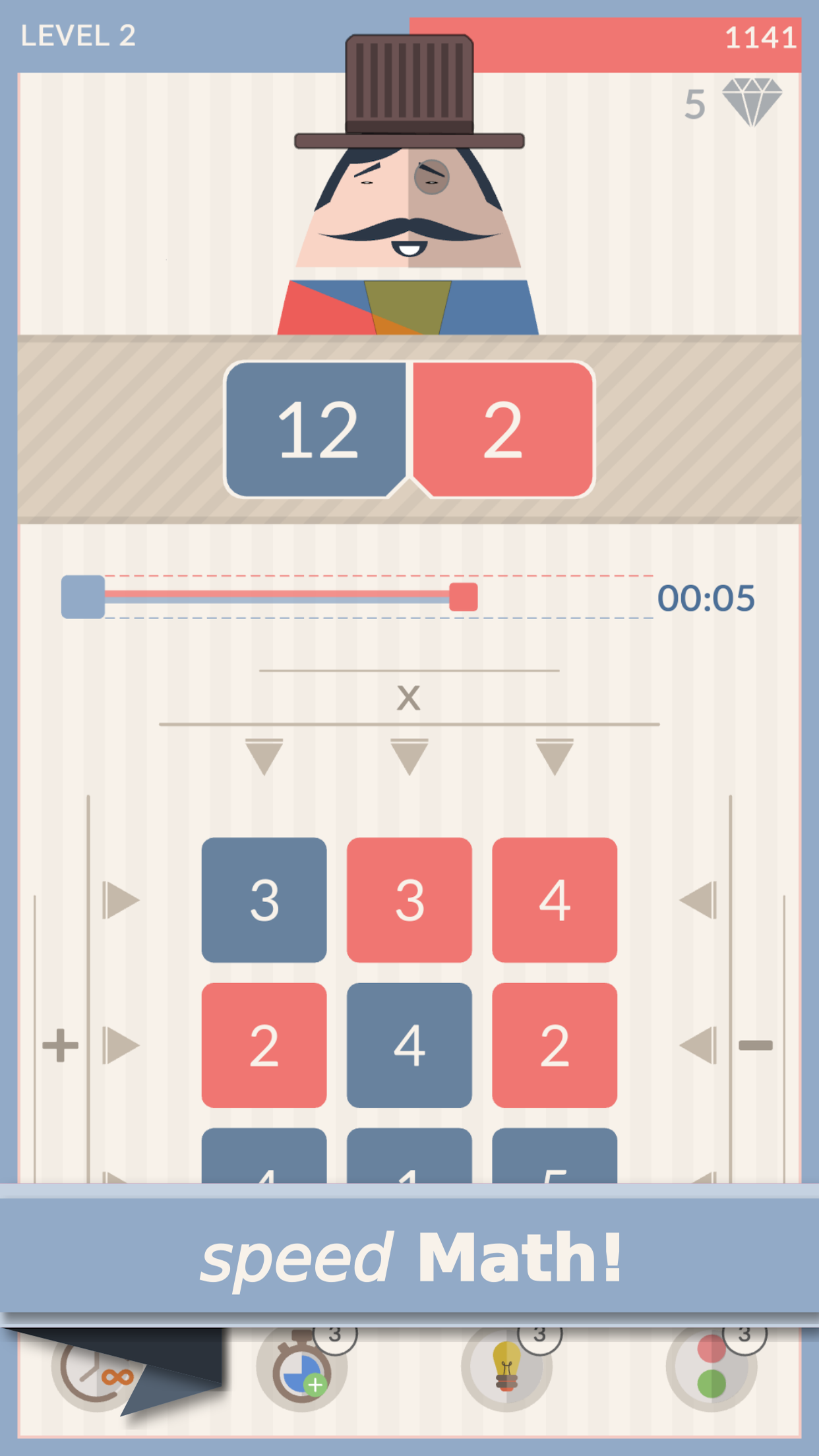Mr. Mustachio Game Screenshot