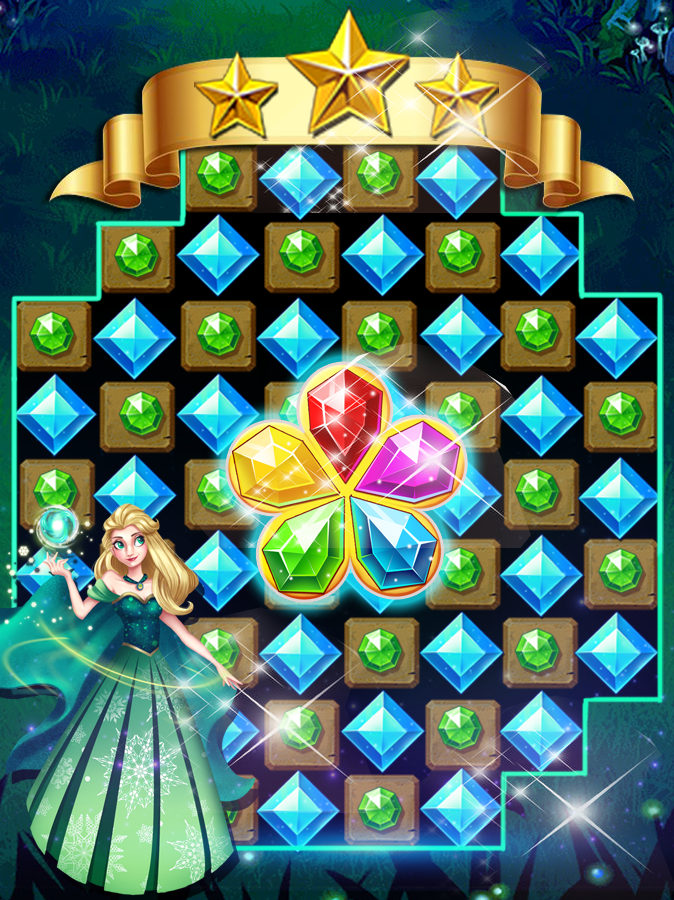 Screenshot of ice princess jewelry star