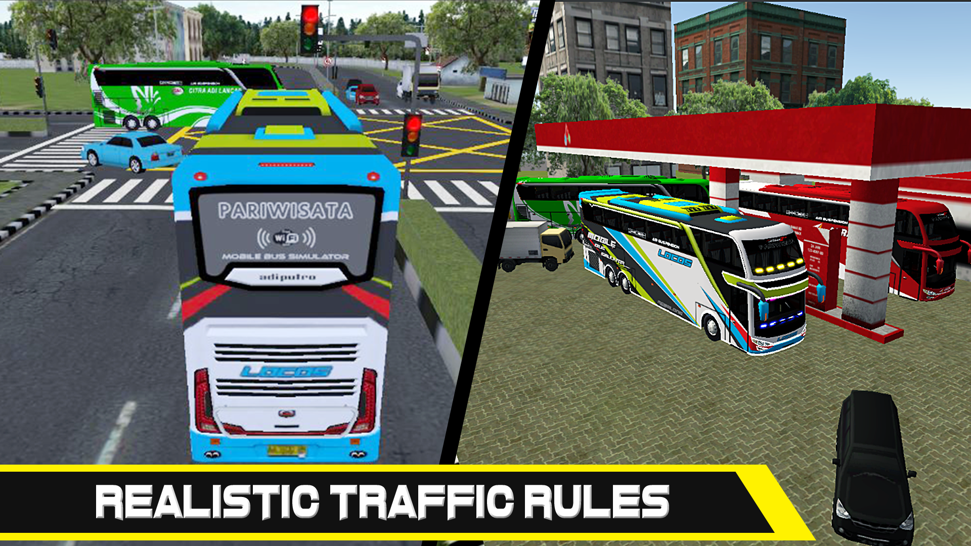 Mobile Bus Simulator Game Screenshot