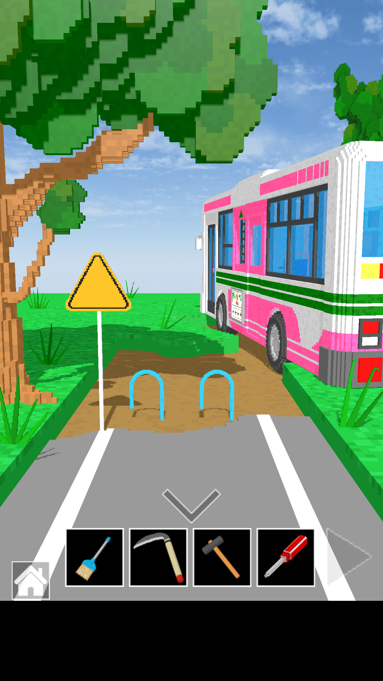 脱出ゲーム　道とガードレール 게임 스크린샷