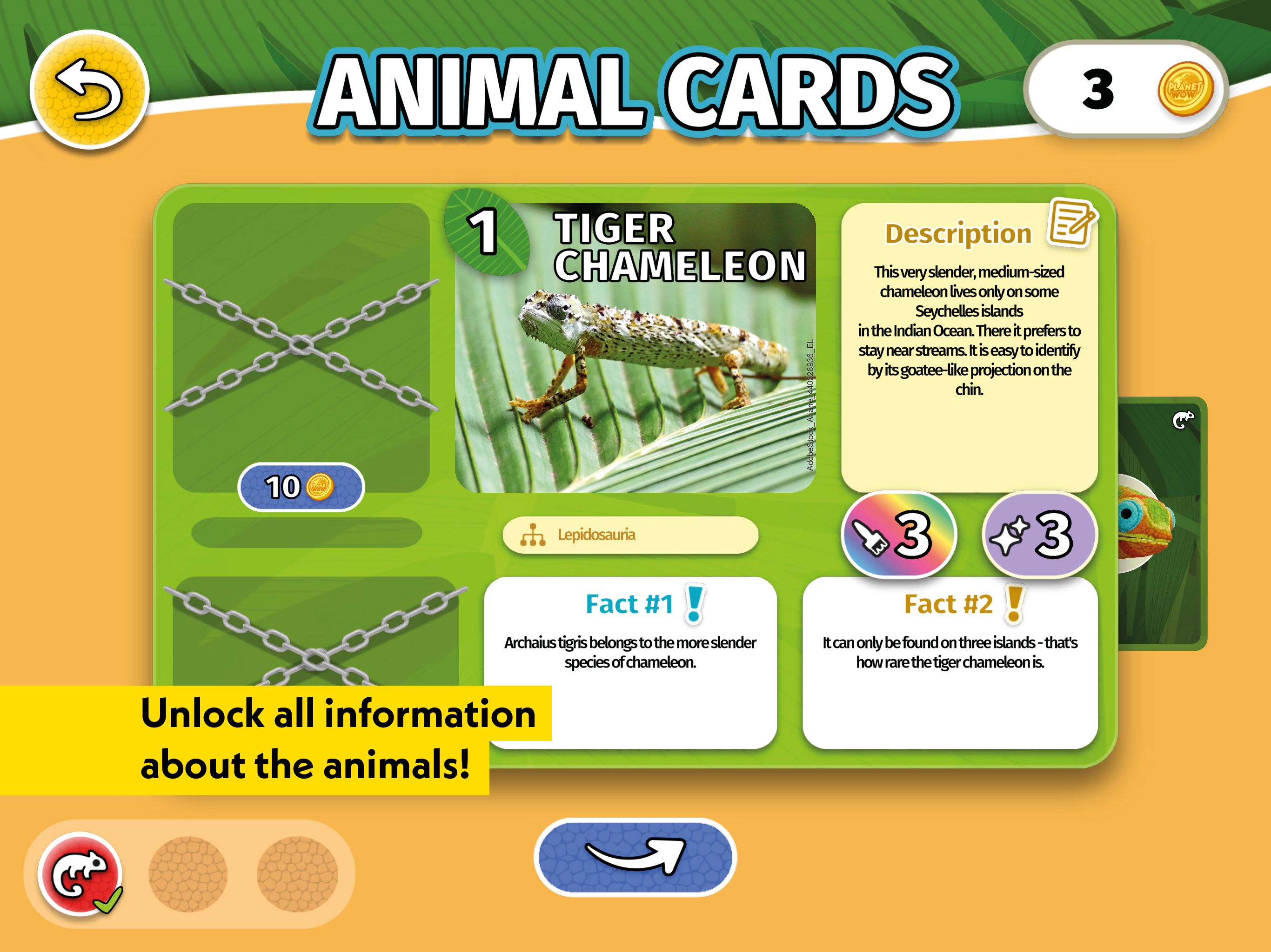 Captura de Tela do Jogo PLANET WOW Wildlife Adventure