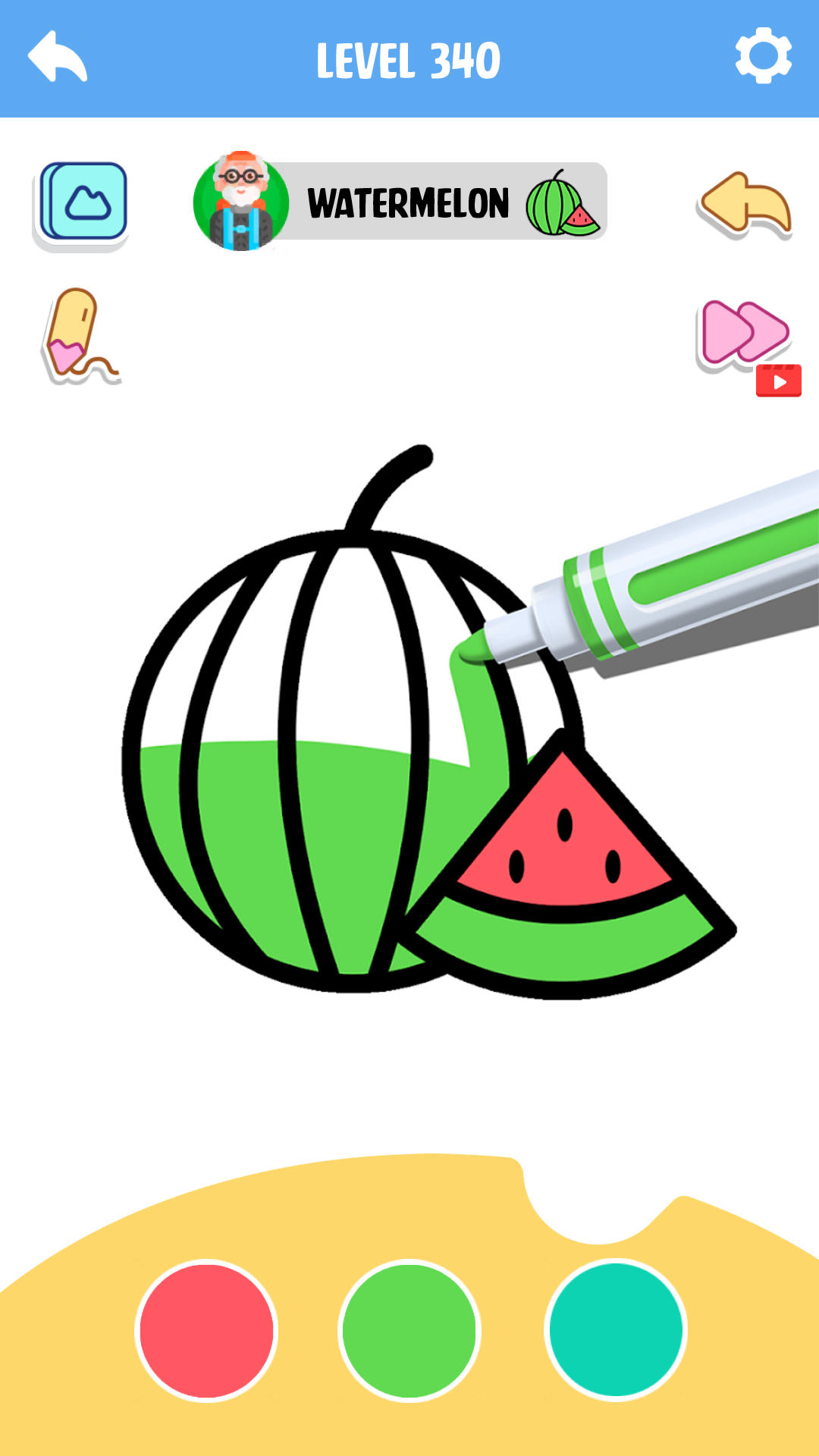 Coloring Game: Little artist Game Screenshot