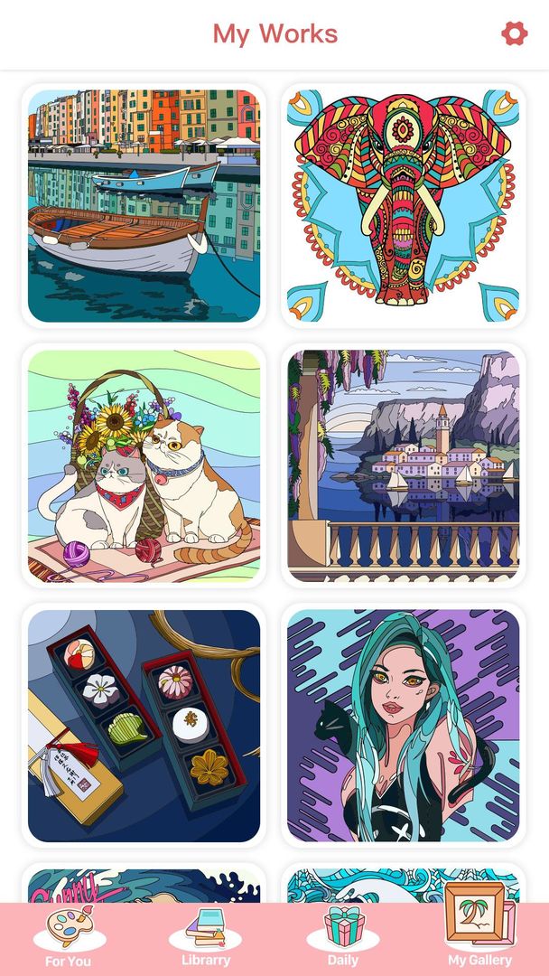 Color Master - Free Coloring Games & Painting Apps ภาพหน้าจอเกม