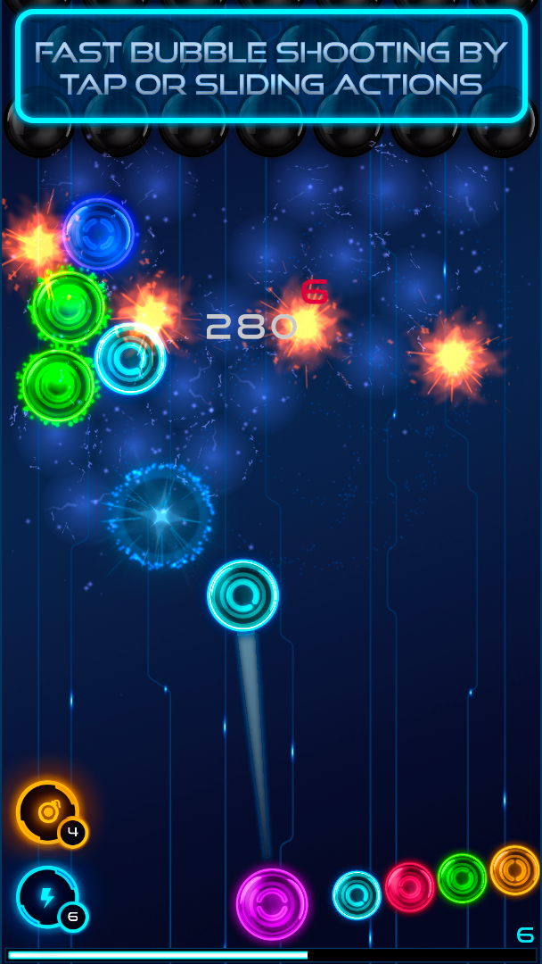 Screenshot 1 of Magnetic Ball: Neon 1.456