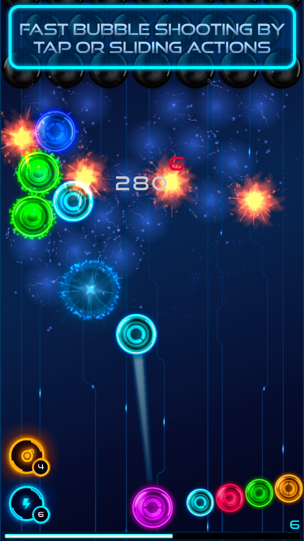 Magnetic Balls: Neon Game Screenshot