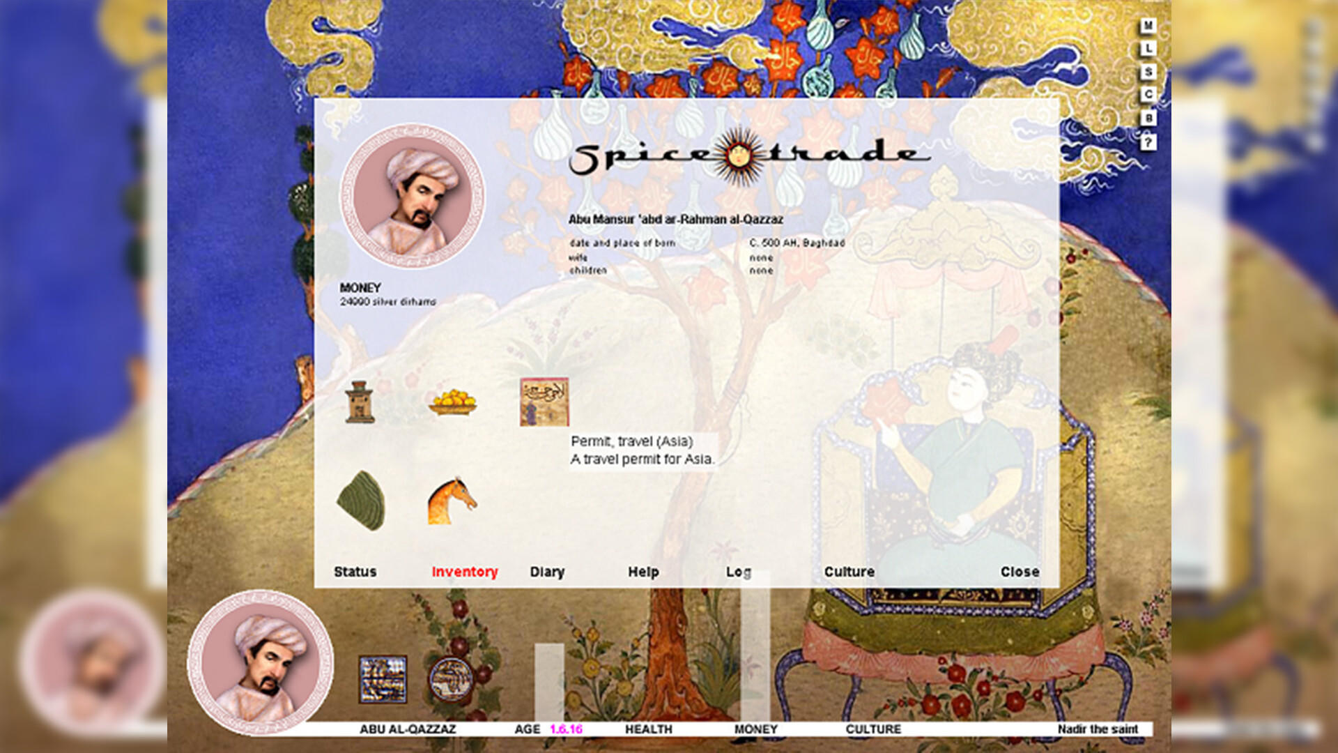 Screenshot of Spice Trade