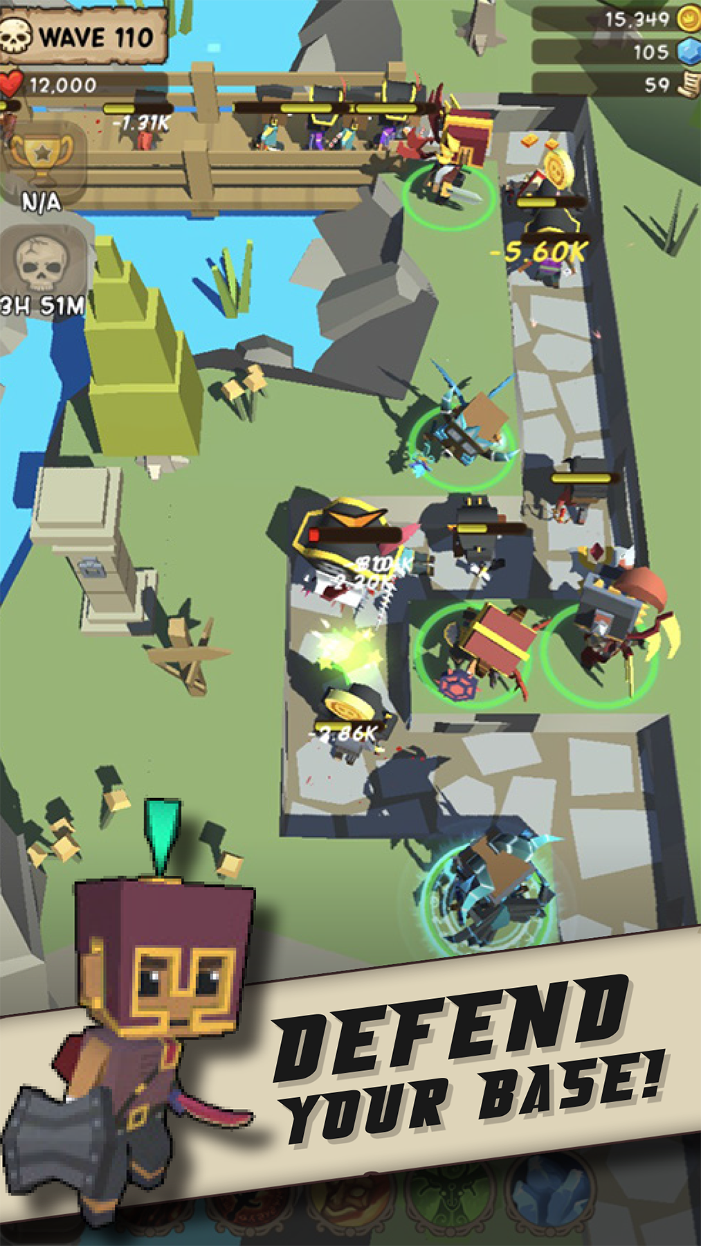 Screenshot 1 of Héroes inactivos de Tower Defense 71