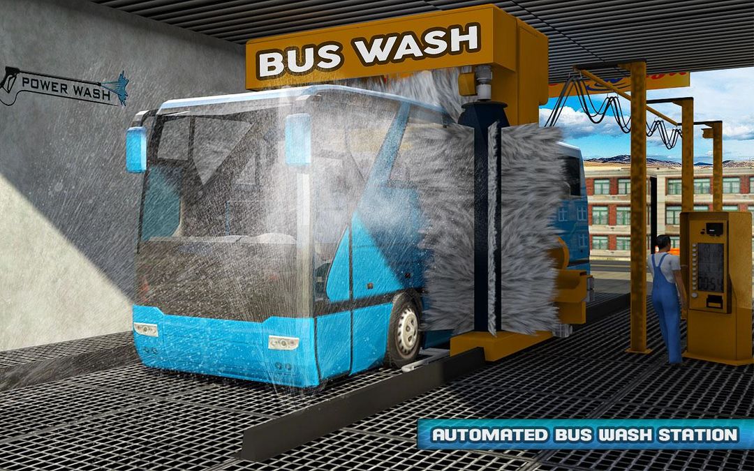주유소 버스 주차 게임 게임 스크린 샷