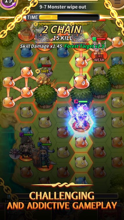 Screenshot of TripleChain Mobile: Strategy & Puzzle RPG