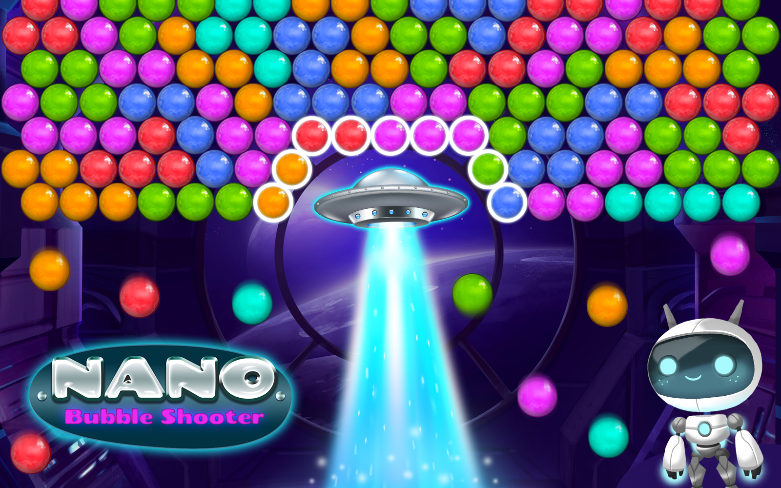 Nano Bubble Shooter ภาพหน้าจอเกม