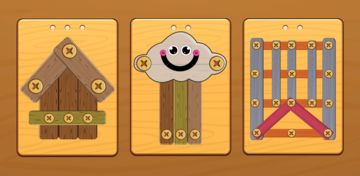 Woodley: Wood Screw Puzzle Game Screenshot