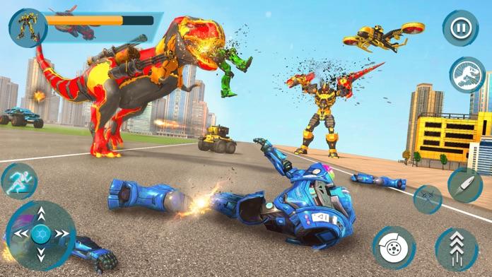 Cuplikan Layar Game Dino War Robot Car Battle