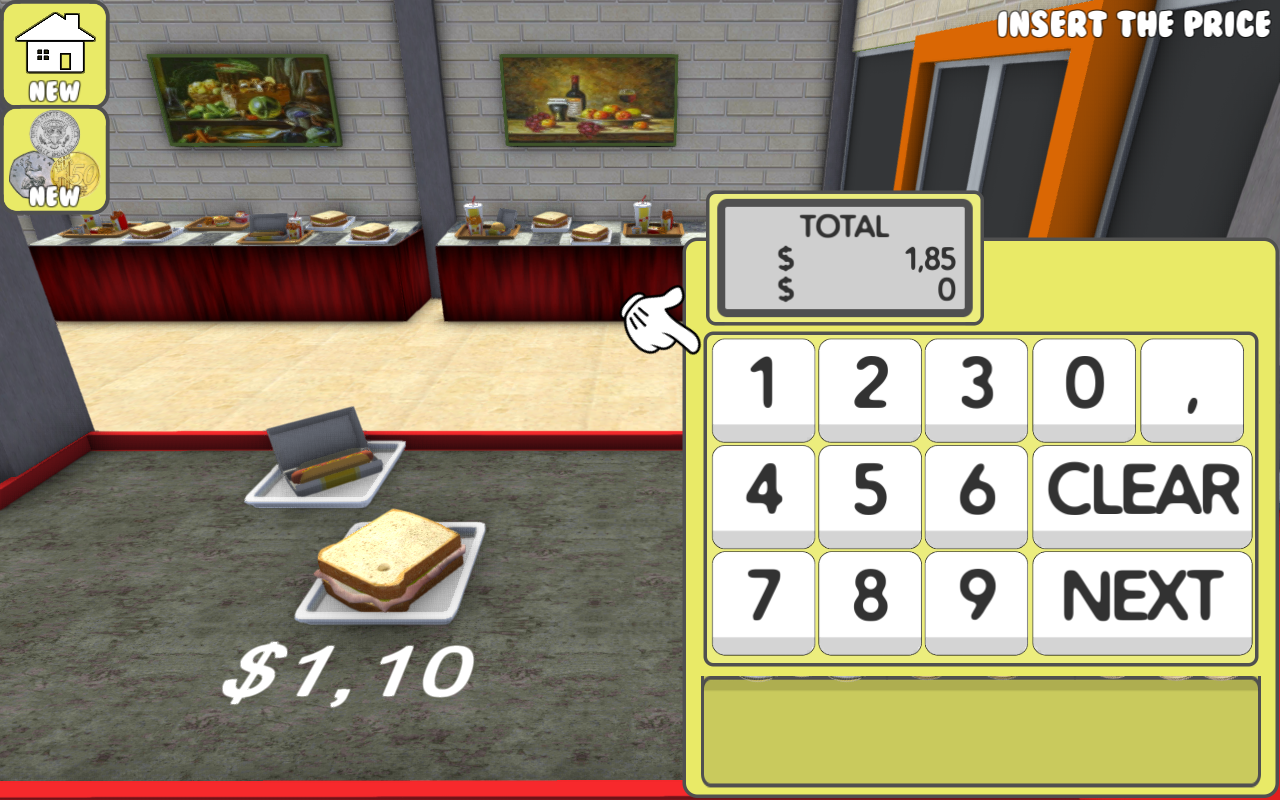Screenshot of Cash Register: Kids Restaurant