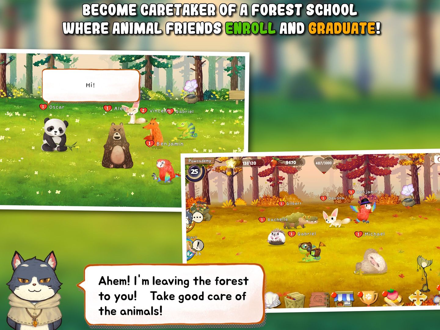 Screenshot of Animal Forest : Fuzzy Seasons