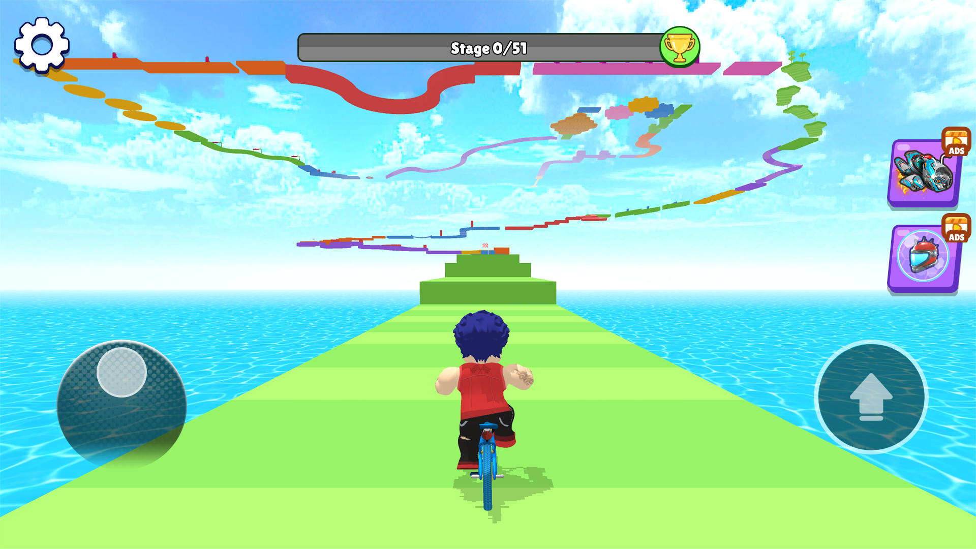 Cuplikan Layar Game Bike Jump Master: Obby Game