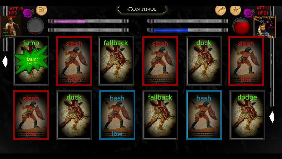 Spartacus Card Game screenshot game