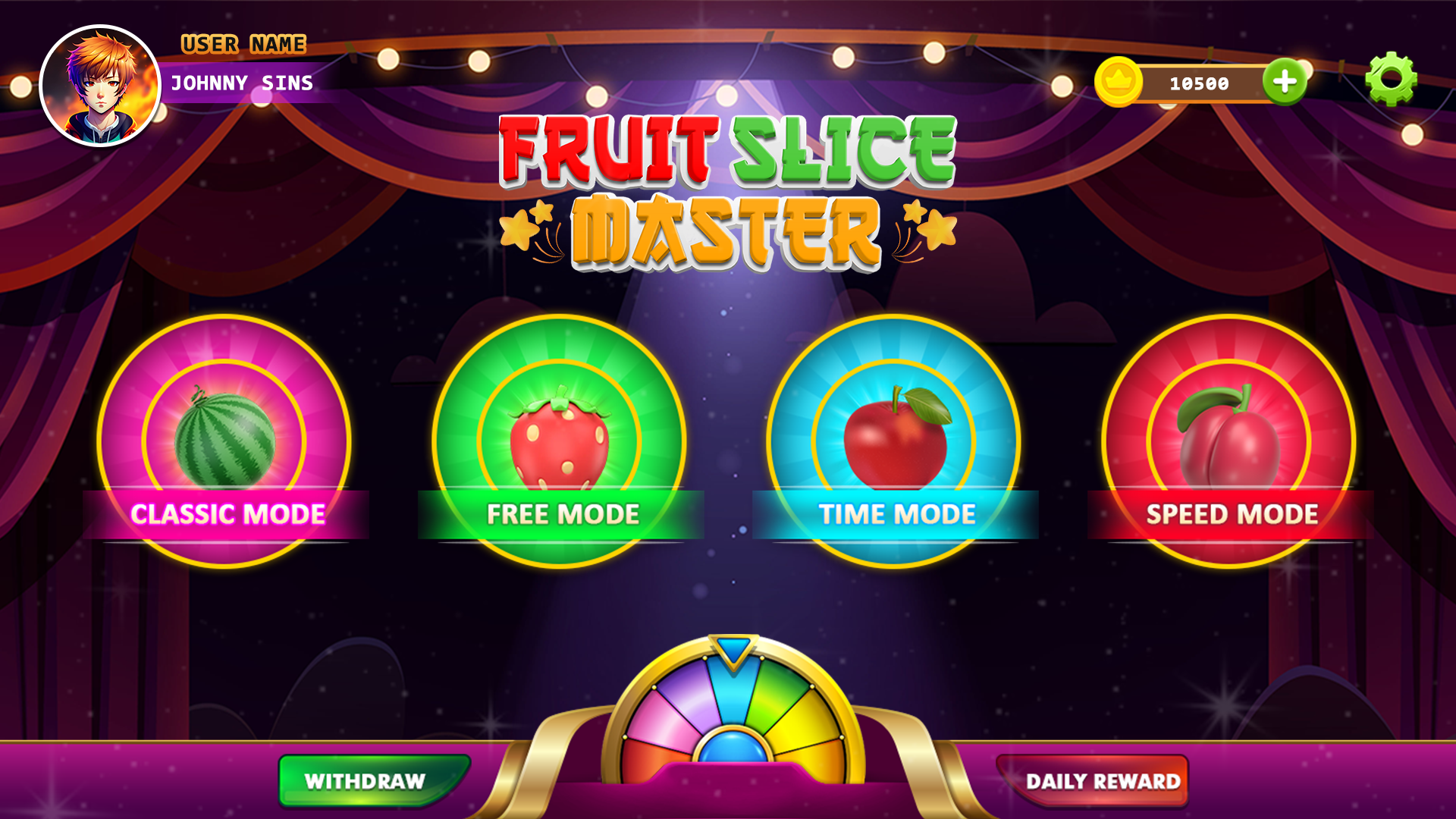 Cuplikan Layar Game Fruit Slice Master