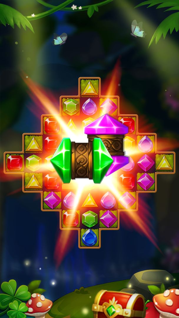Screenshot of Jewels Forest : Match 3 Puzzle