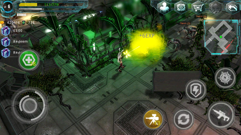 Alien Zone Plus Game Screenshot
