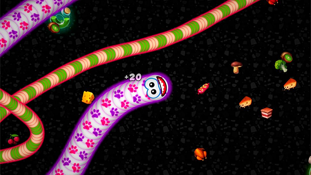 Screenshot of Worms Zone .io - Hungry Snake