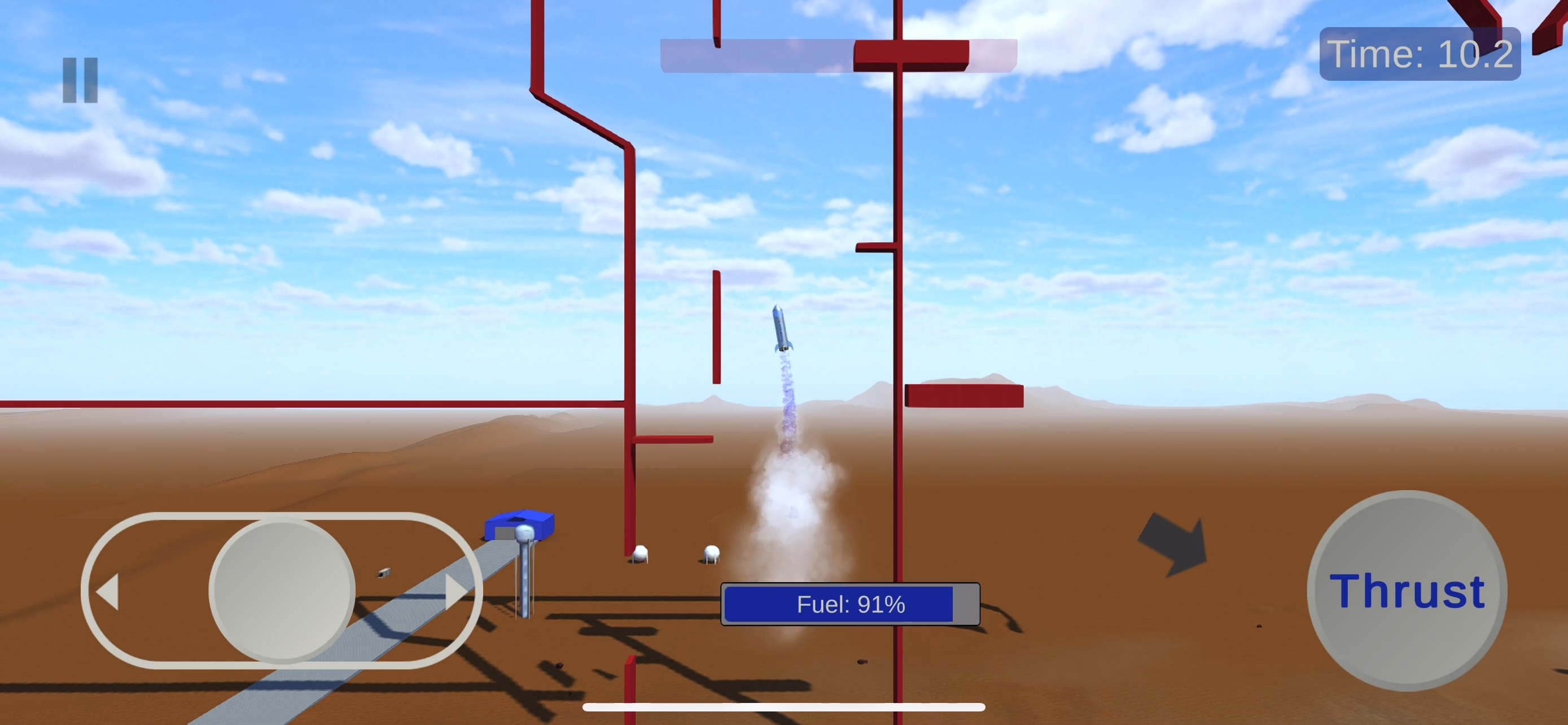 Suborbital Rocket Flight Game Screenshot