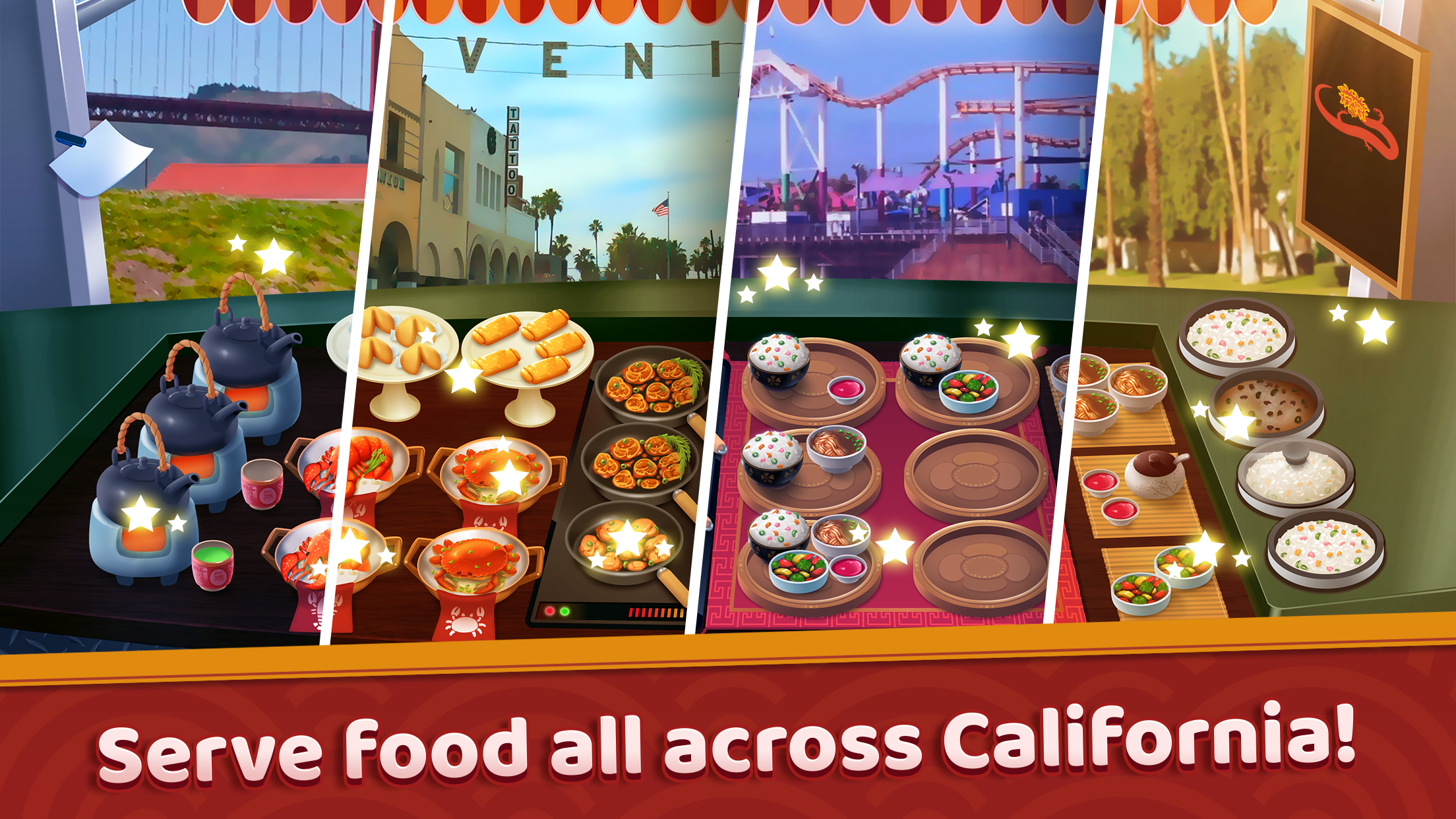 Chinese California Truck - Fast Food Cooking Game 게임 스크린샷