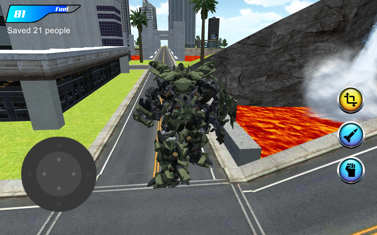 Fly Bot : The Floor Is LAVA Game Screenshot