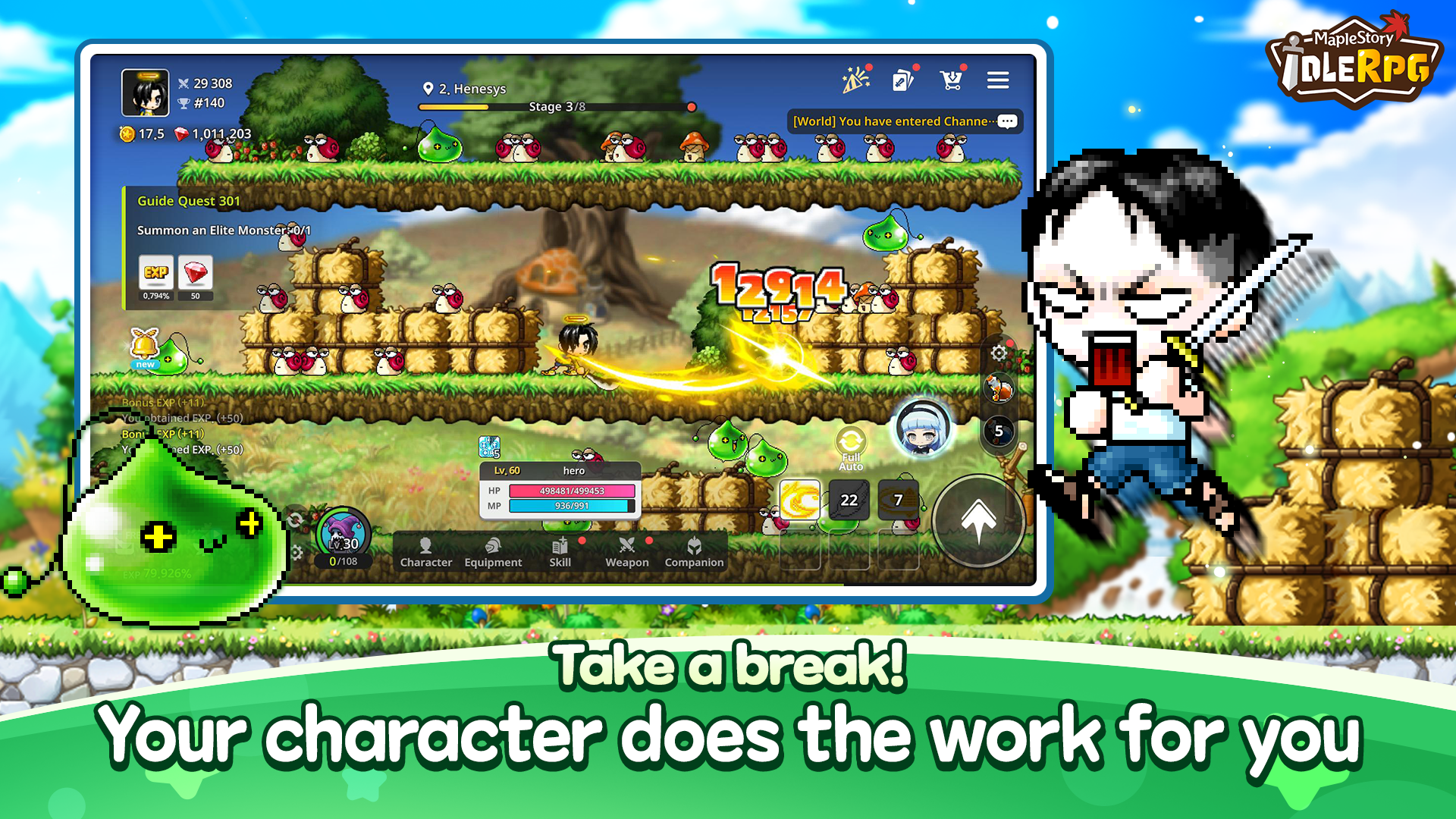 MapleStory : Idle RPG ภาพหน้าจอเกม