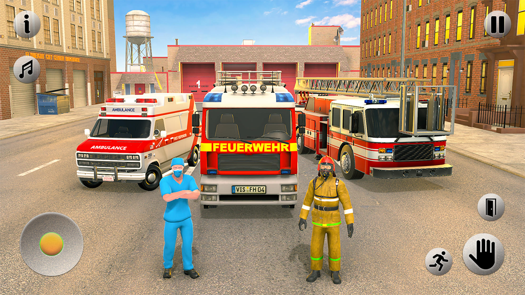 911 Emergency Fire Truck Games Game Screenshot
