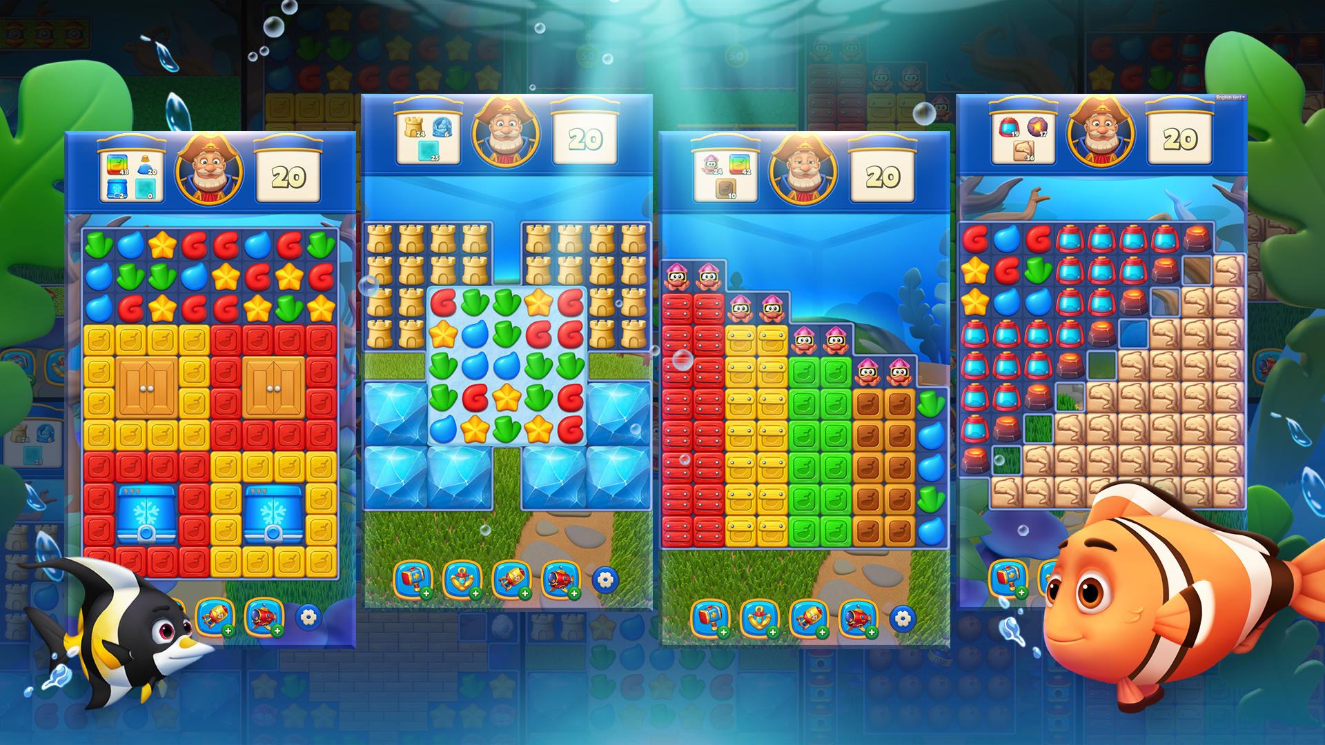 Ocean Puzzle World Game Screenshot