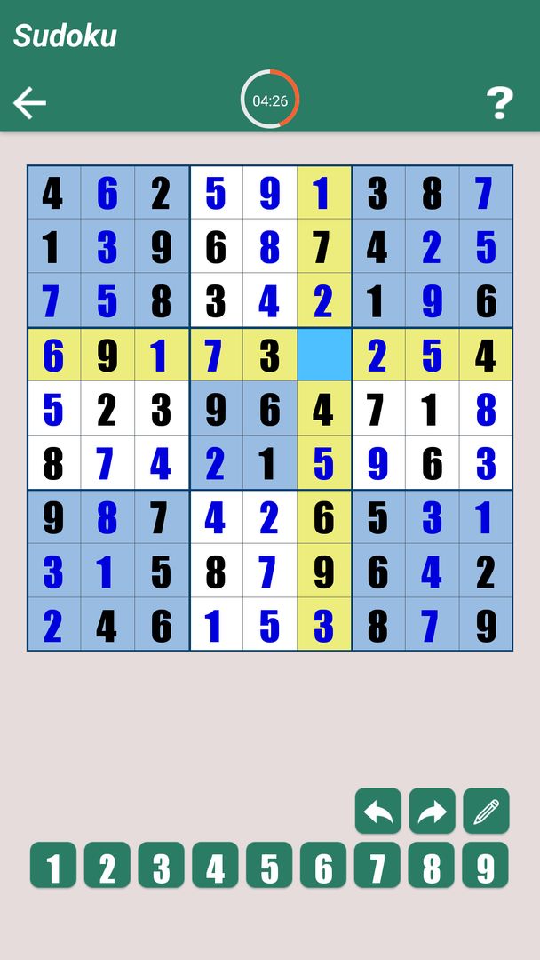 Sudoku puzzle game for free 게임 스크린 샷