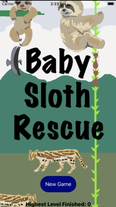 Cuplikan Layar Game Baby Sloth Rescue