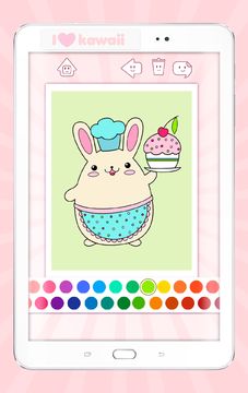 Kawaii Coloring Book Game Screenshot