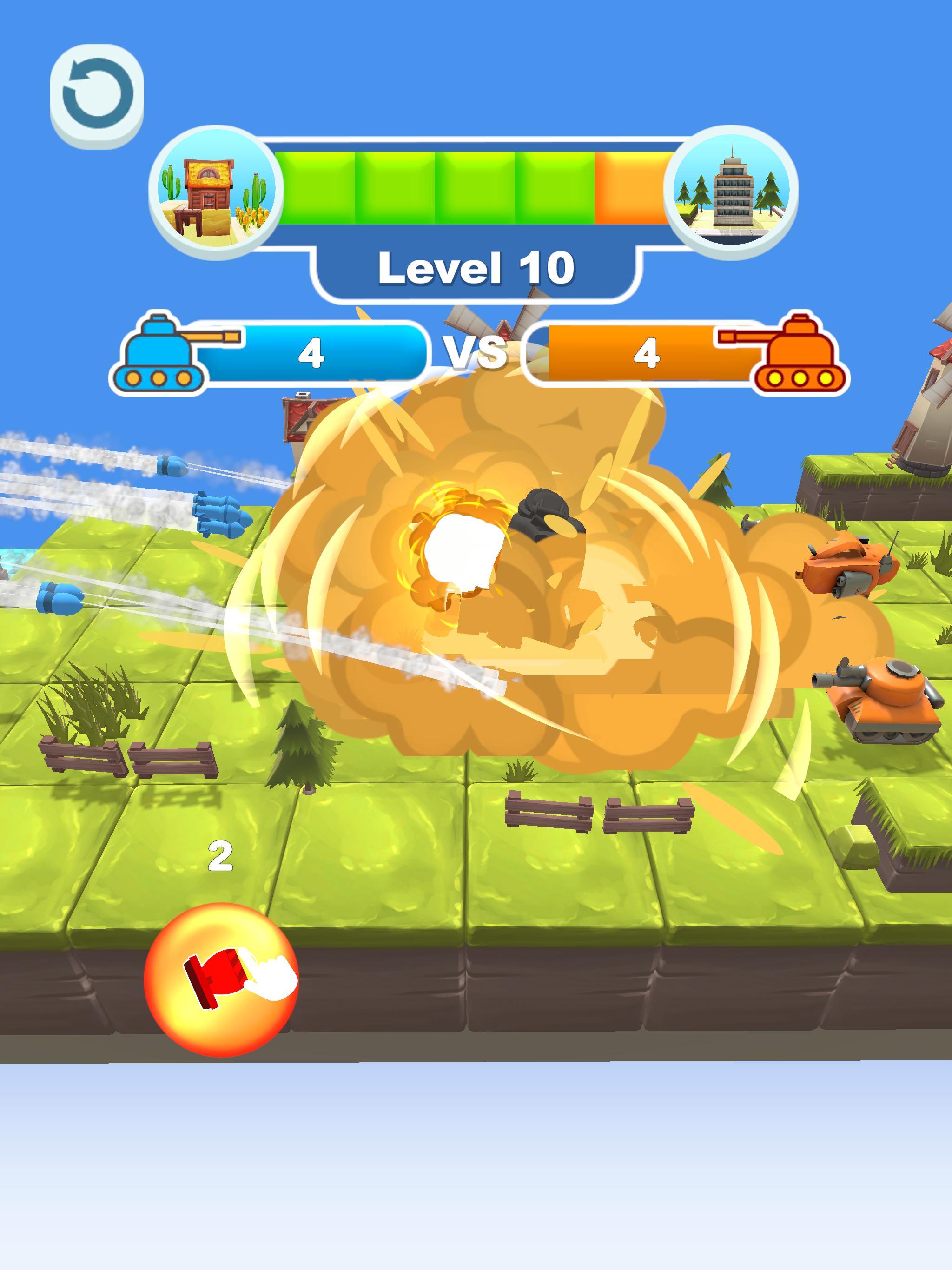 Merge Tank Master Game Screenshot