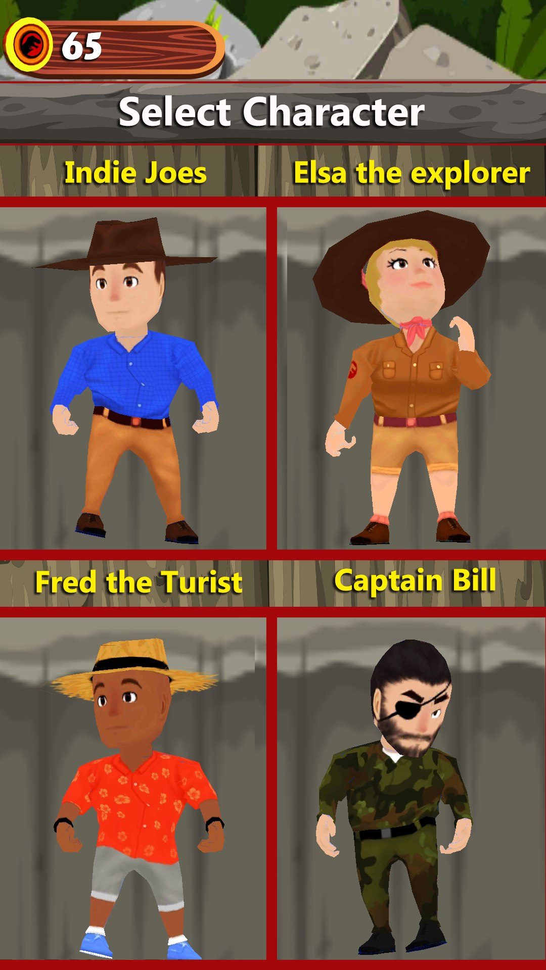 Dinosaur Runner Safari Game Screenshot