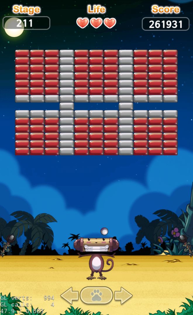 Screenshot of Brick Breaker : Classic Block