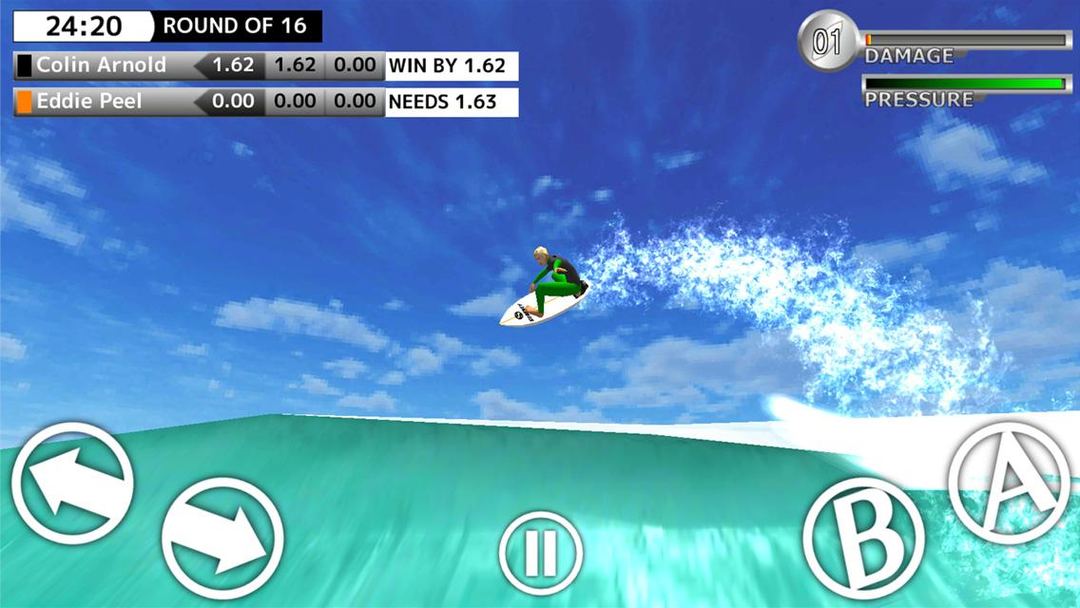 Screenshot of BCM Surfing Game