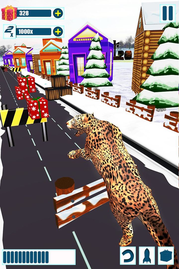 Leopard Survival:Endless Cheetah rush Animal Game ภาพหน้าจอเกม