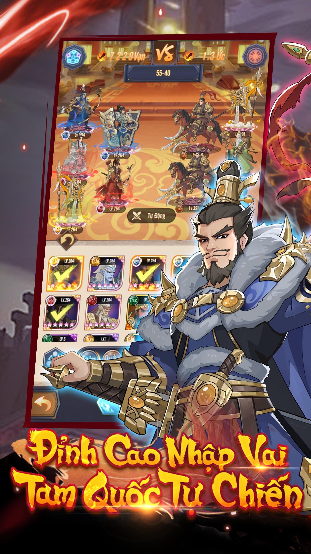 Captura de Tela do Jogo AFK 3Q - Đế Vương Thiên Hạ