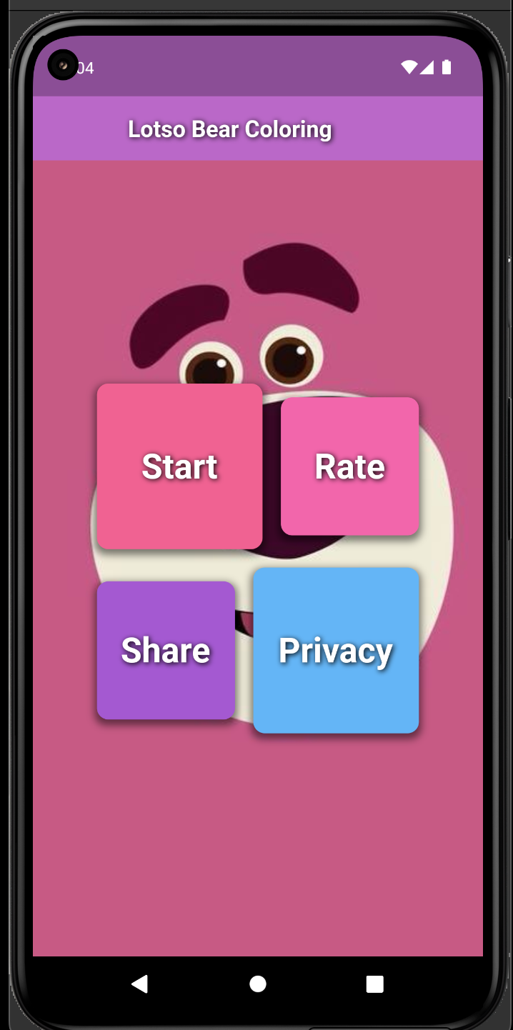 Lotso Bear Coloring Books Game Screenshot