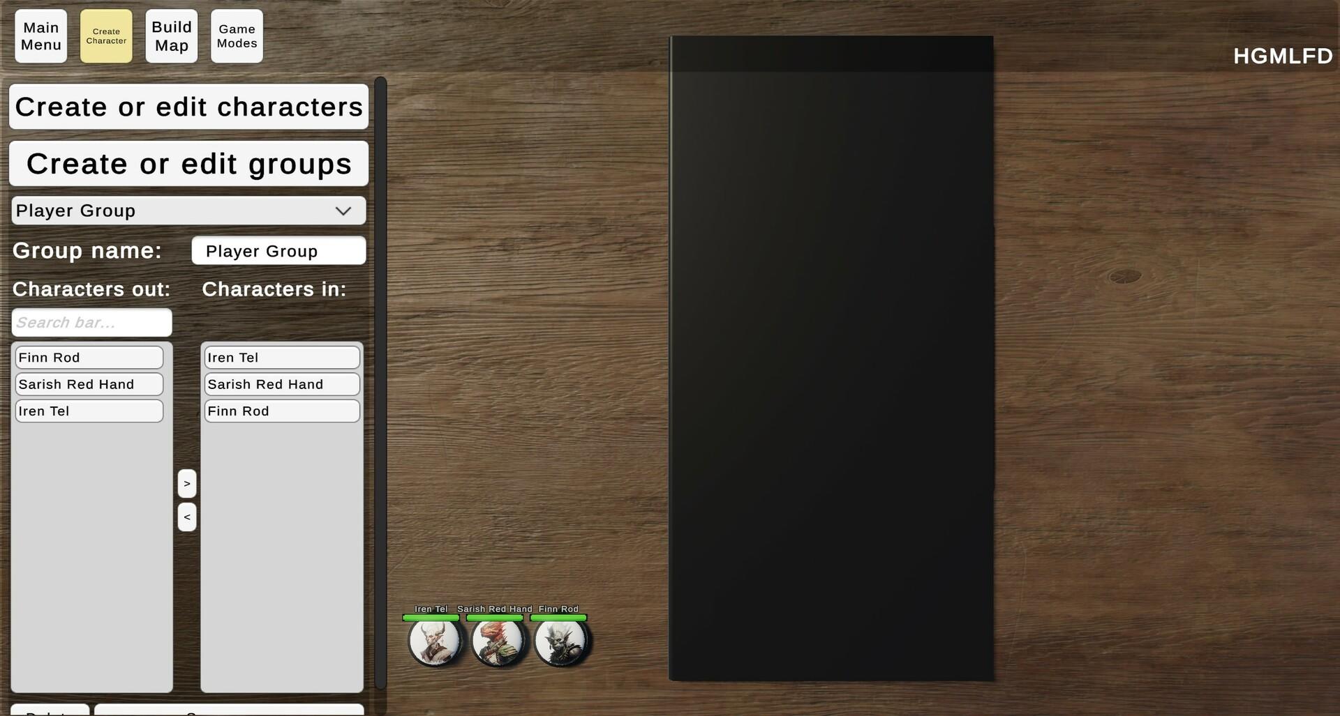 Roles & Dice Game Screenshot