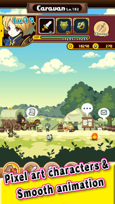 Brave Caravan ゲームのスクリーンショット