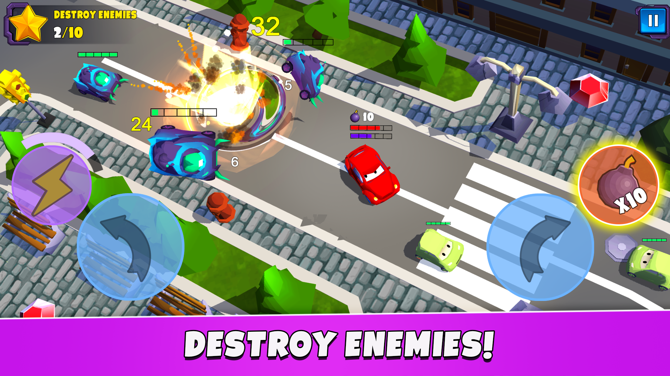 Cuplikan Layar Game Car Eats Car 5 - Battle Arena