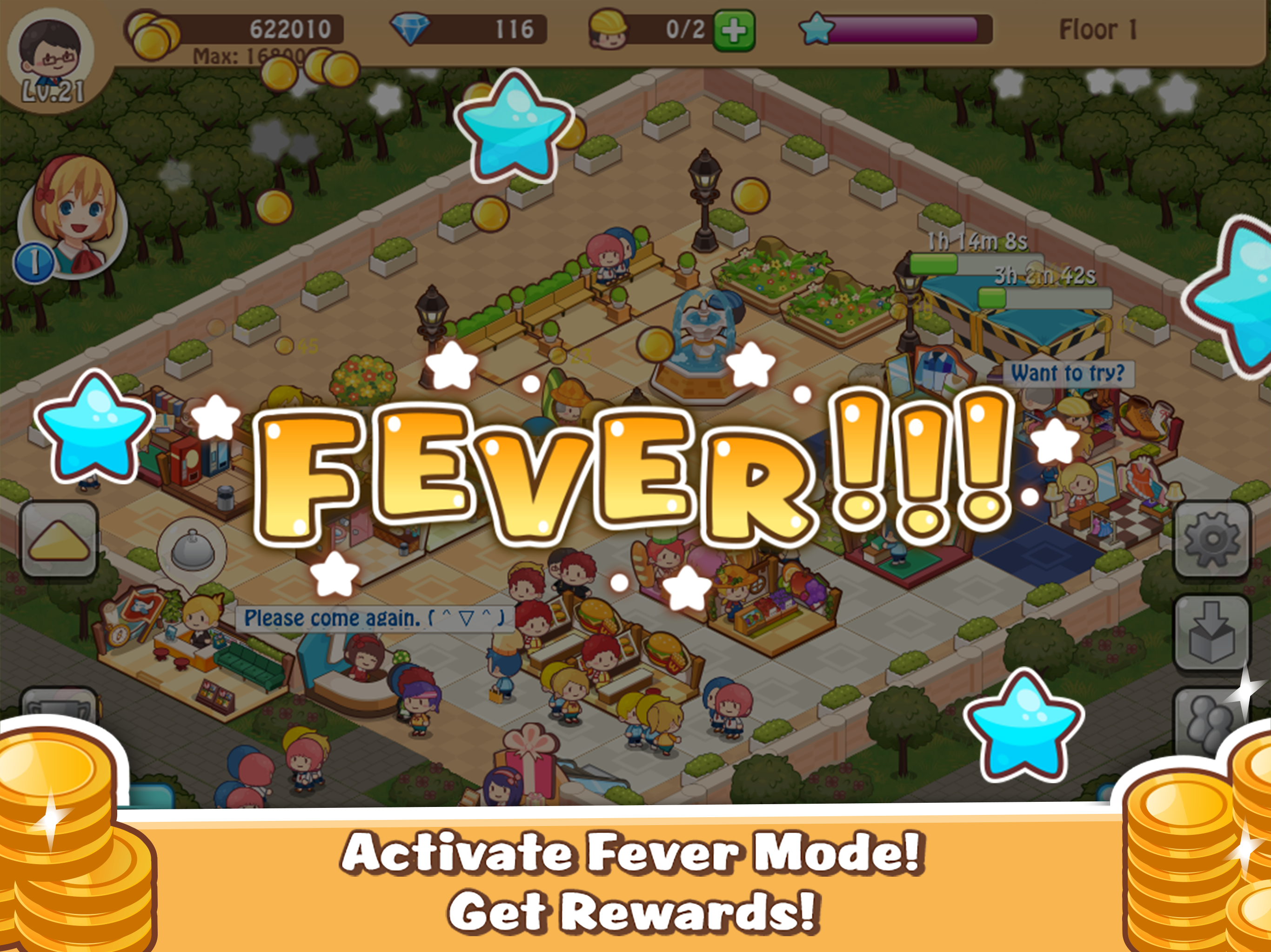 Happy Mall Story: Sim Game Game Screenshot